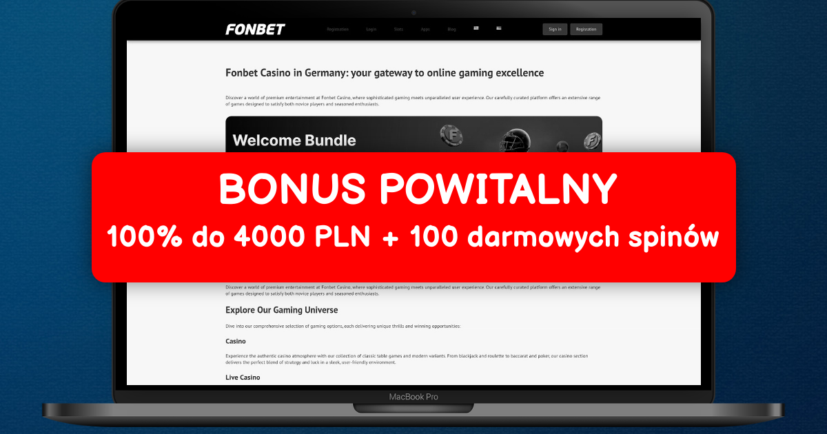 Fonbet Casino welcome bonus